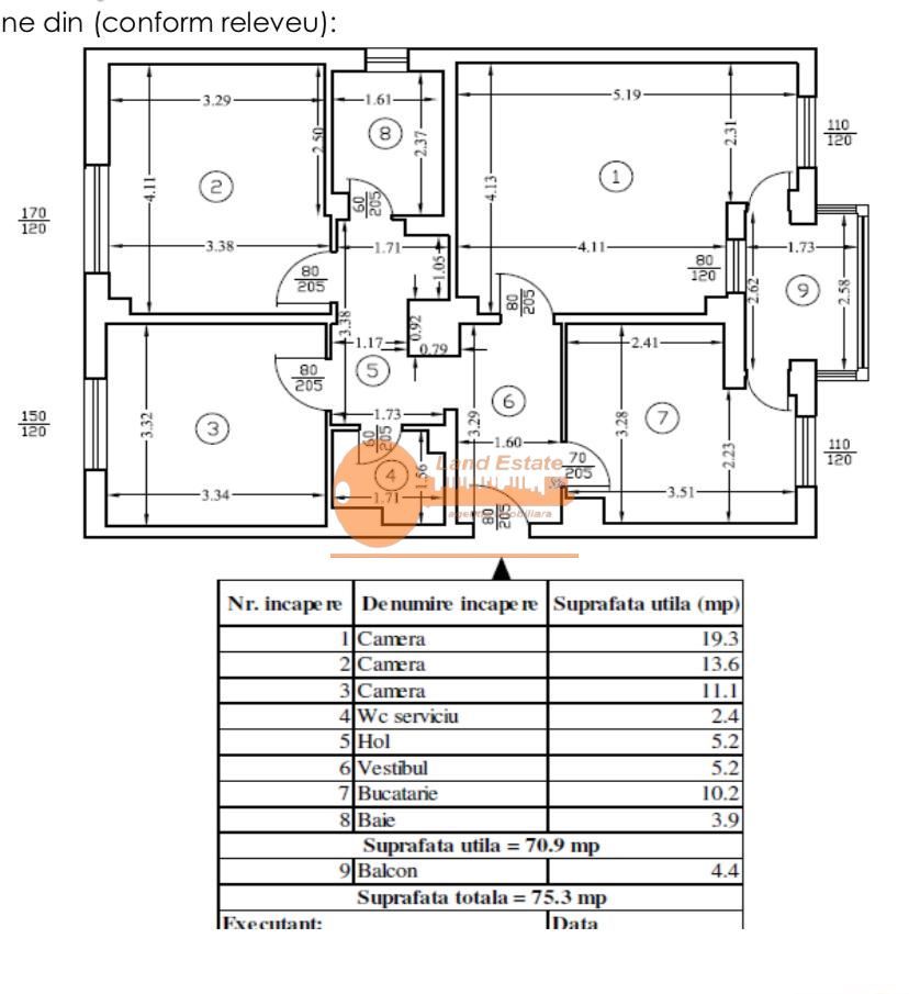 Apartament cu 3 camere Teatru Masca - Poză 8