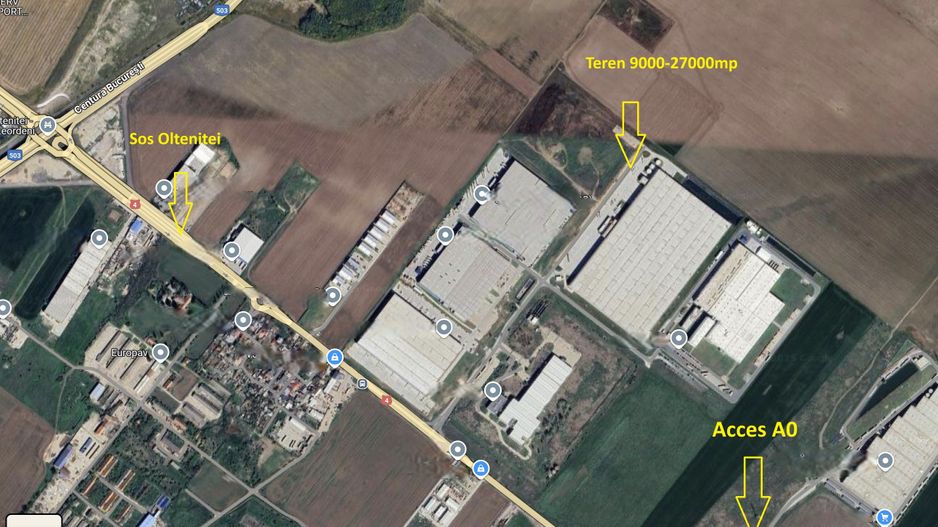 Popesti Teren logistic lângă CTPark Jumbo până la 27000mp - Poză 2