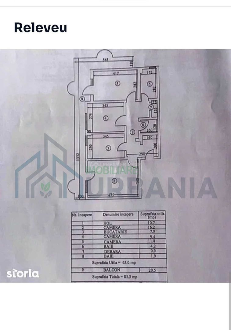 Apartament 3 camere, decomandat, Dancu – 83 mp, etaj 1 - Poză 8