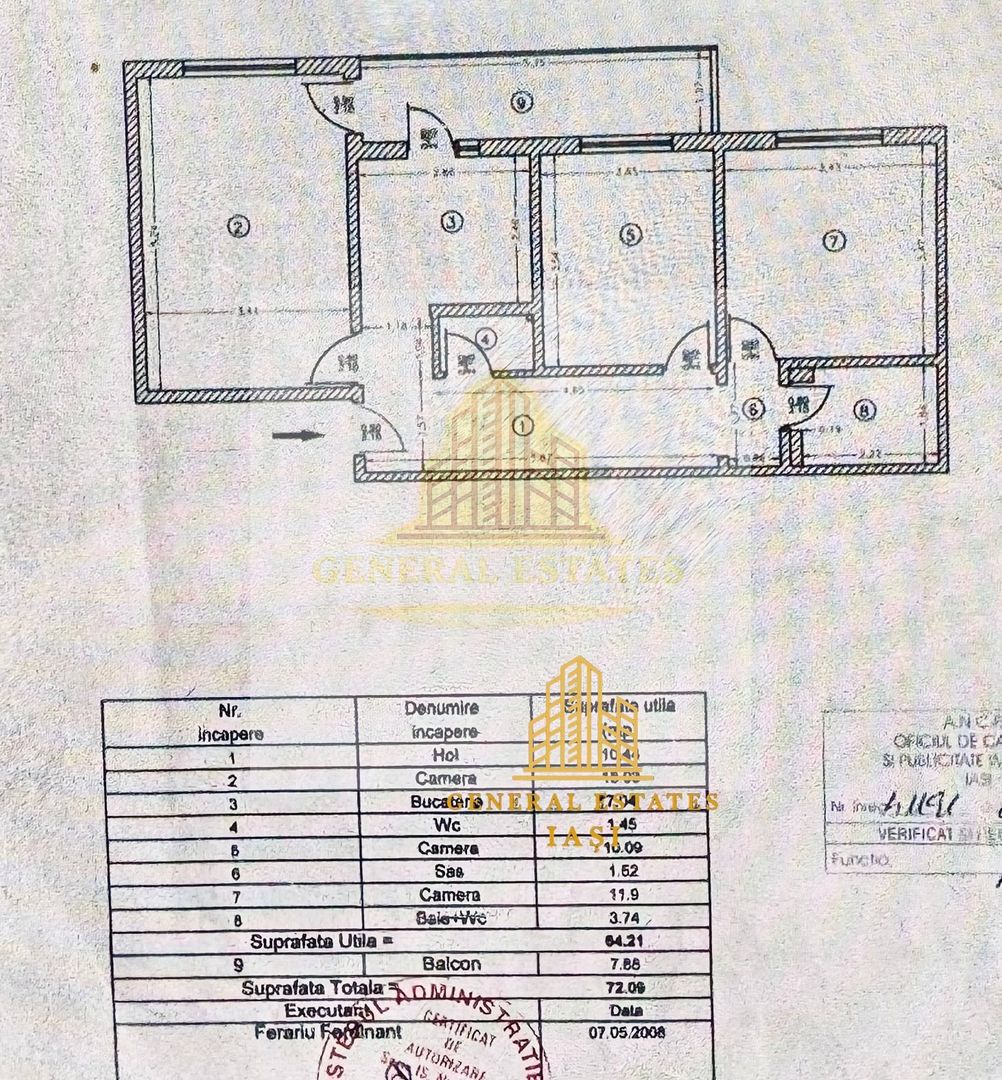 Spre Vânzare apartament cu 3 camere - 72 m.p - Nicolina, Iași - Poză 10