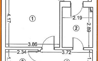 Apartament 1 Camera + Boxa - Exigent Plaza - Lujerului - Schiță 9