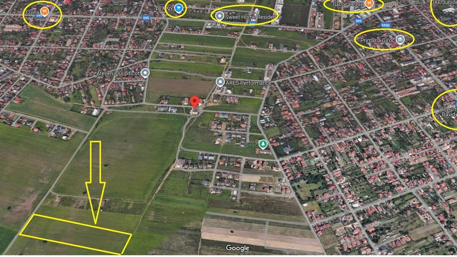 Giroc | Teren 5800 mp din 11.600 mp| Comision 0% - Poză 1