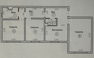 Girocului | 3 Camere | 2 Băi | Boxa | Mobilat si Utilat | Centrala proprie - Poză 12