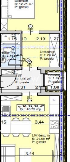 Apartament 2 camere Lazaret - Sibiu - Schiță 2