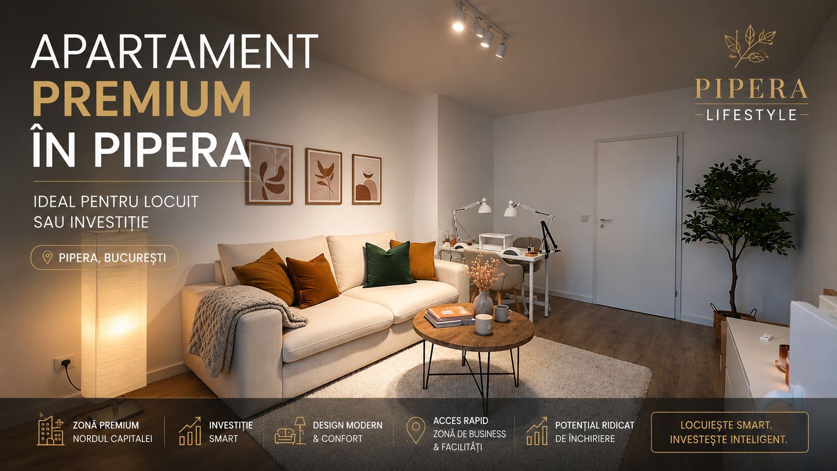 Apartament Modern Pipera | Luminos & Excelent pentru Închiriere - Poză 1