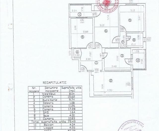 Apartament 4 camere de vanzare Rahova  Margeanului - Poză 7