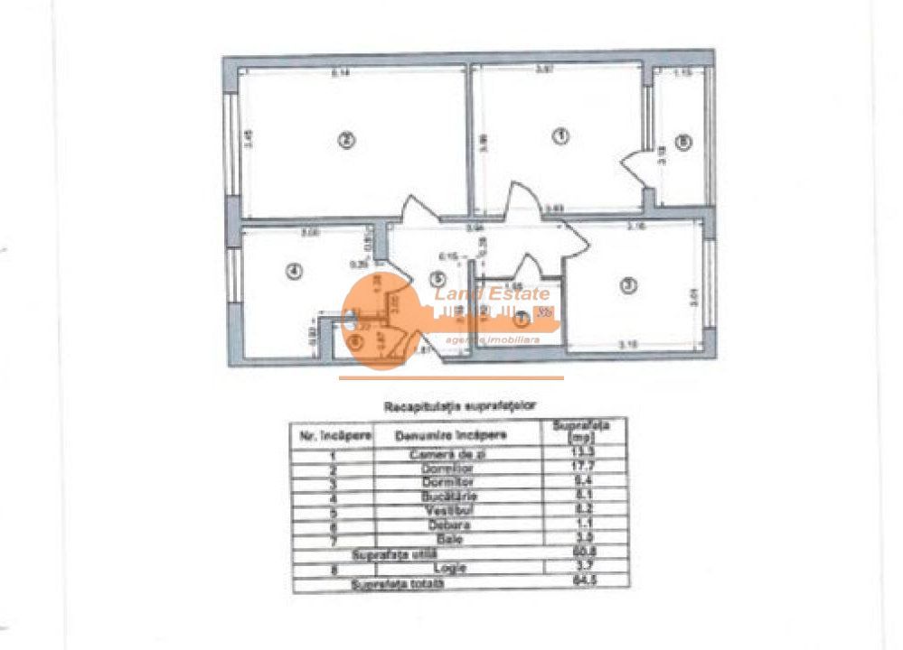 3 camere Drumul aberei-Raul Doamnei - Schiță 10