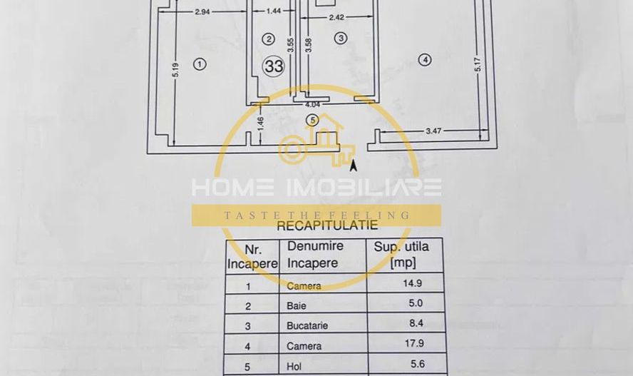 Bloc Nou , ap 2 camere , decomandat , Pacurari. - Poză 6