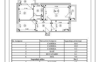 Sacele - Electroprecizia-Apartament 3 camere,63 mp - Poză 2