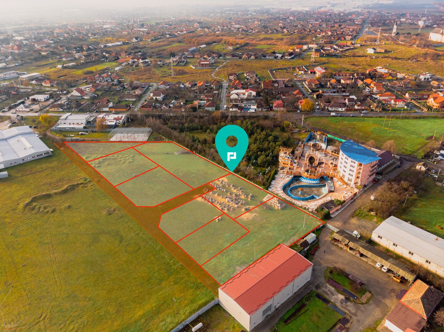 Teren industrial cu PUZ - - 964mp - Poză 1