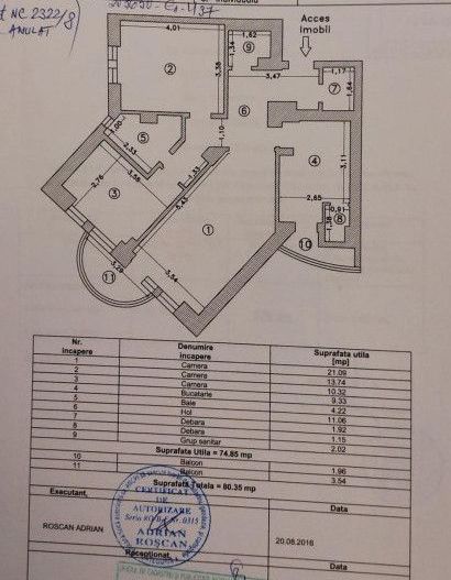 Gara - BCR - Vanzare apartament cu 3 camere decomandate, 74,85 mp utili, etaj 2. - Poză 4