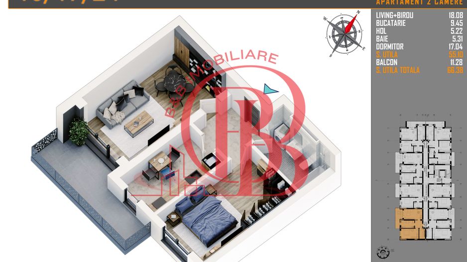 Apartament 2 camere Titan Pallady parcare gratuita - Schiță 8