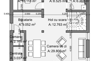 Vila 5 Camere 3 Bai 145mp Utili 450mp Teren | Proiect Modern - Panouri - Poză 11