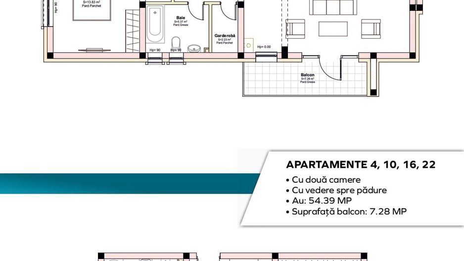 Apartament premium 2 camere la cheie, 52mp.1 parcare bonus - Poză 8