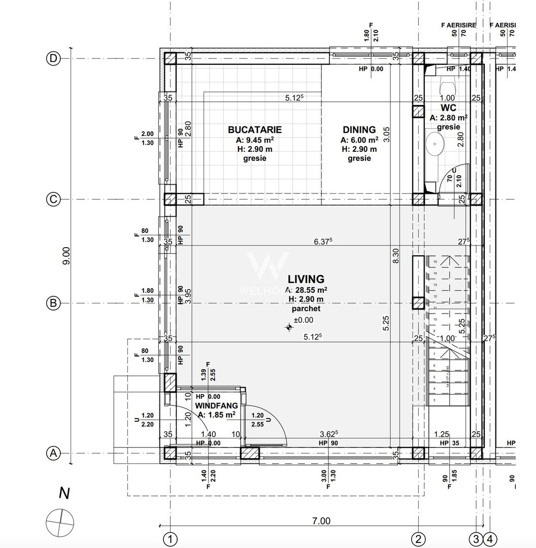 Casa MODERNA cu etaj RETRAS, zona Triajului, Selimbar - Schiță 9