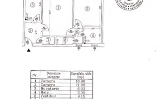 APARTAMENT 2 CAMERE | DOROBANTI - Schiță 16