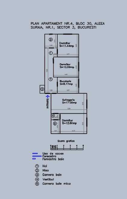 Vanzare apartament 4 camere Fizicienilor, 2 bai, bloc 1982 - Poză 8