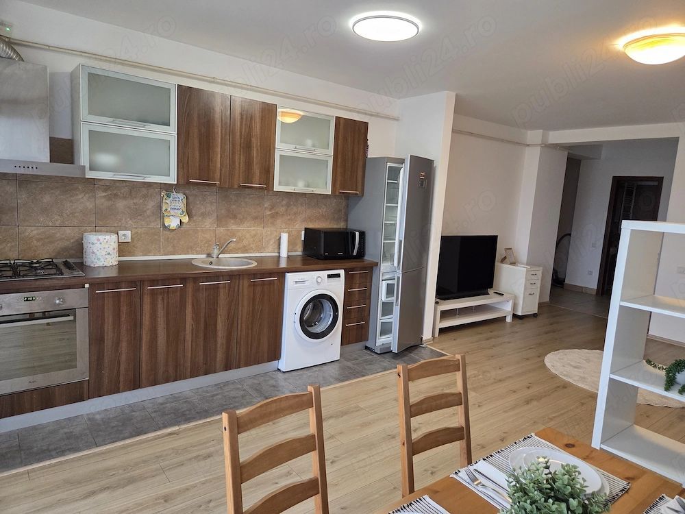 De inchiriat-Apartament 2 camere, 58m2, parcare subterana, comfort 1, Straulesti - Poză 9