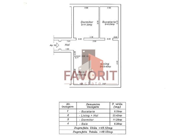 Mobilat si utilat. Loc de parcare. Zona excelenta - Schiță 7