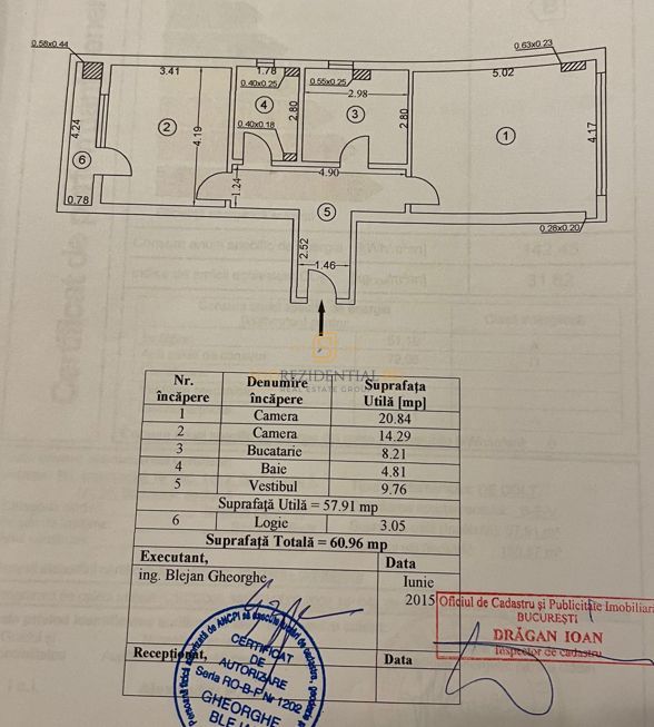 Apartament 2 camere de inchiriat, Bld. Metalurgiei, Parc Tudor Arghezi - Schiță 11