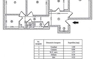 Apartament 3 camere zona Bd. Chisinau - Basarabiei - Poză 8