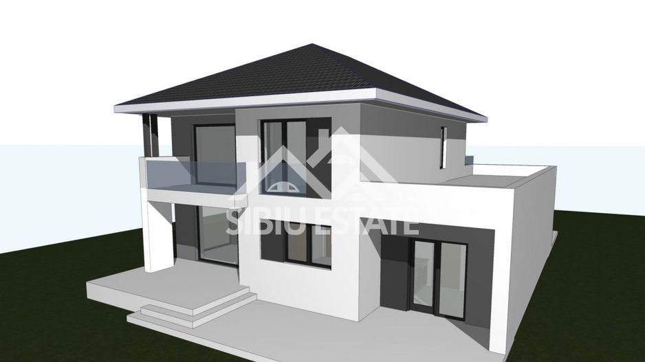 Casa NOUA Selimbar, 3 bai, garaj, teren 550 mp - Poză 1