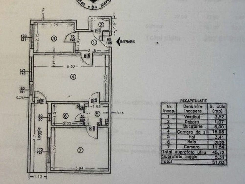 Apartament 2 camere in bloc anvelopat, Lujerului, Militari - Schiță 7