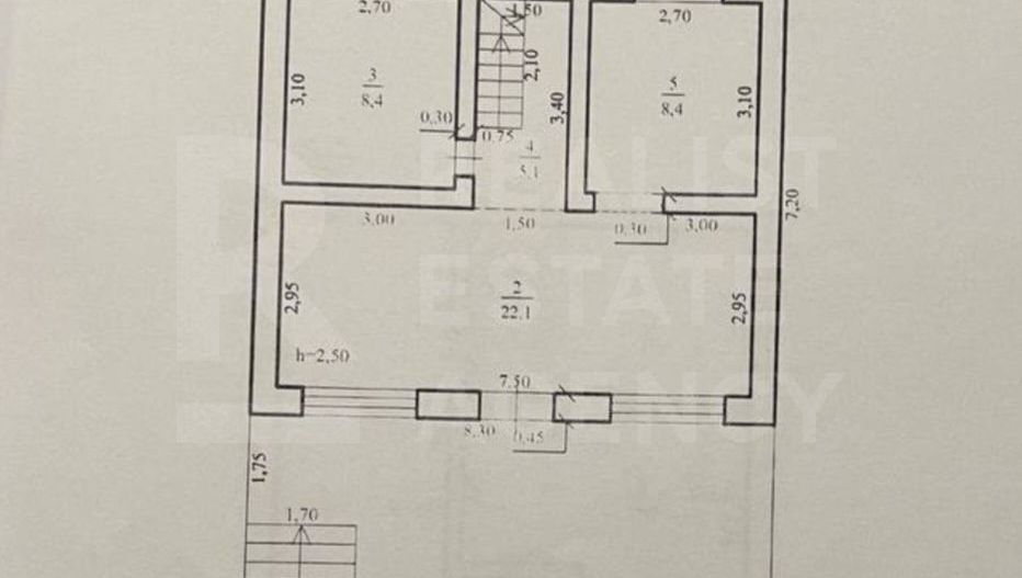 Vânzare, casă, 2 camere, str. Eremei Stratan, Durlești. - Poză 19