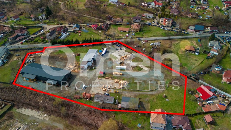 Teren industrial cu hale de prelucrare lemn/cherestea - Poză 3