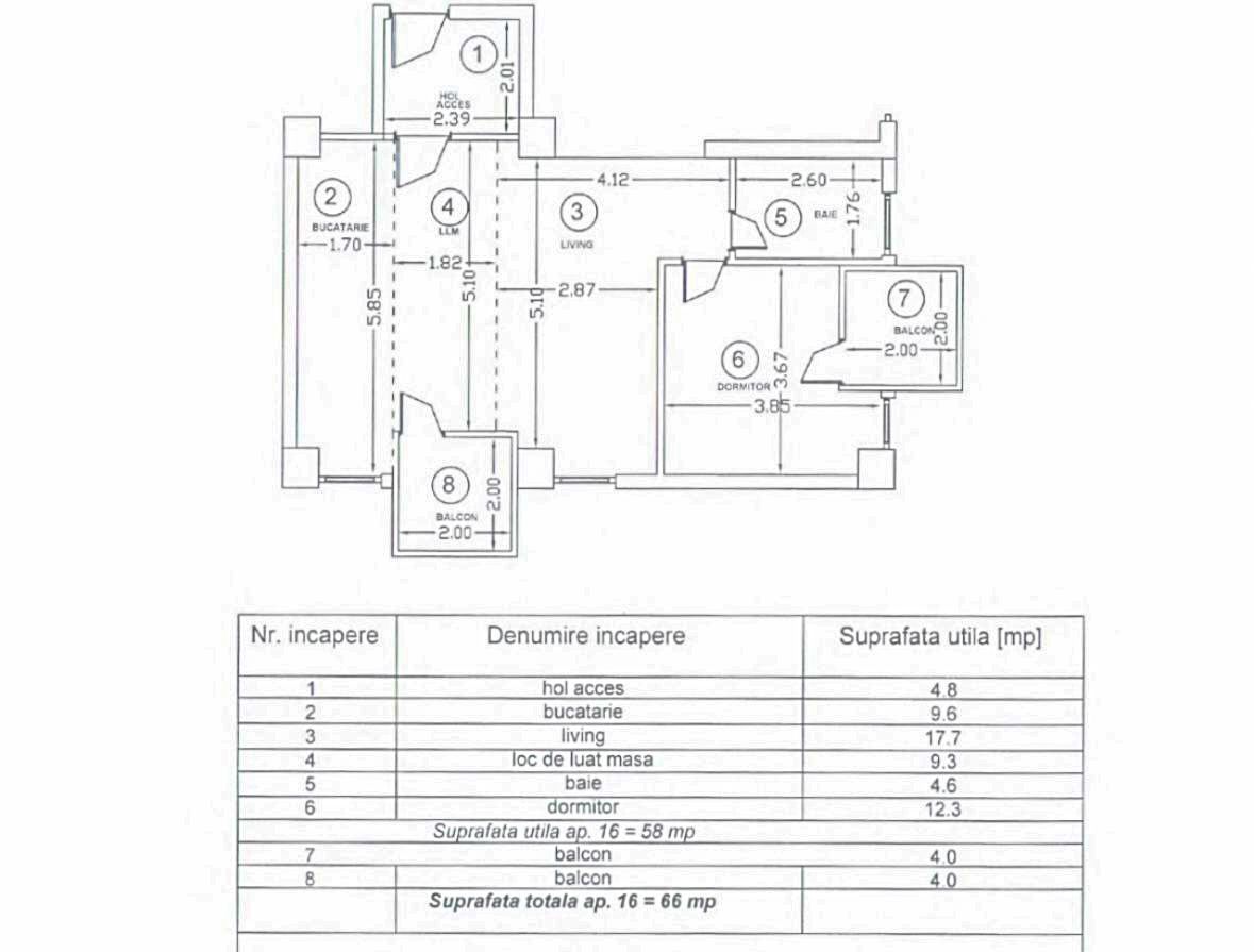 READY TO MOVE  I  Apartament 2 camere,  spatios 66 mp pe IANCU NICOLAE 75 - Poză 15