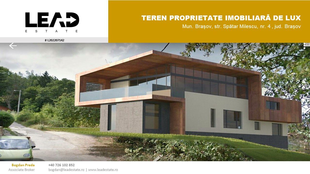 De Vanzare Teren Intravilan, Ultracentral Brasov! - Poză 4