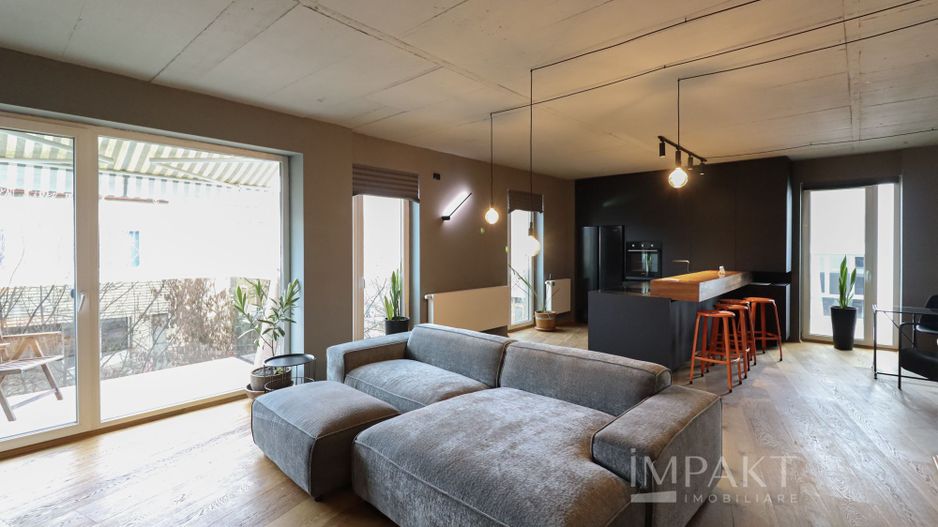 Apartament cu doua camere, stil industrial, zona Parcului Central! - Poză 1