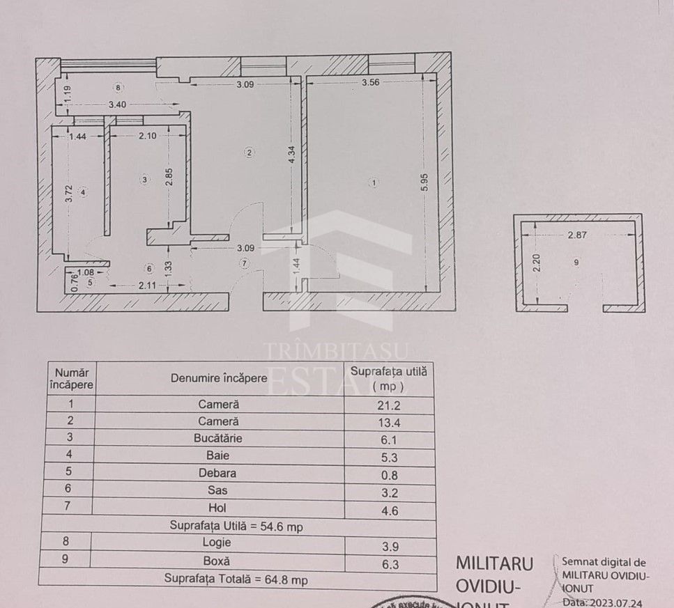 2 Camere Decomandat | Centrala | 2 minute Metrou Brancoveanu | Boxa - Poză 4