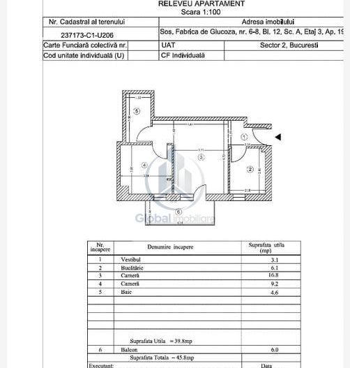 Apartament 2 camere Belvedere Residences | Pipera | 650 € - Poză 9