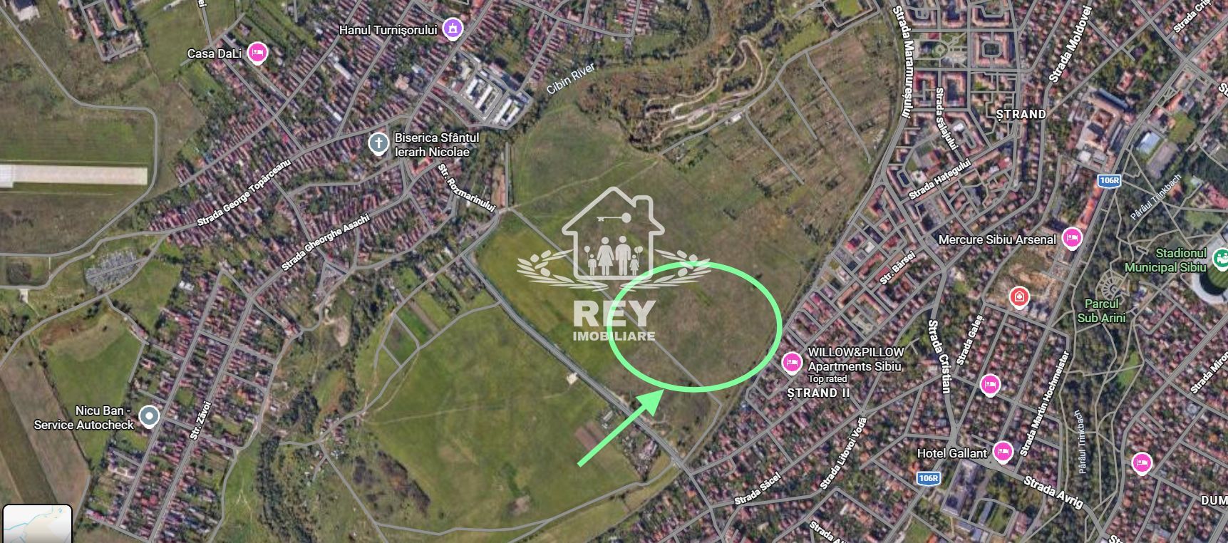 Teren intravilan 2000 mp zona Câmpșor - Poză 2