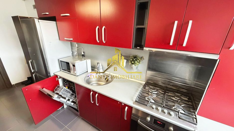 2 camere, spatios, mobilat modern, bloc nou, balcon, zona VIVO - Poză 5