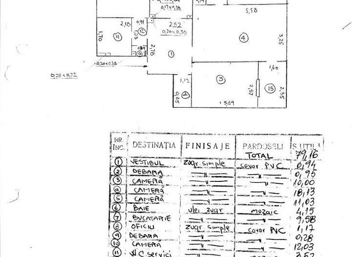 Apartament 4 camere. Zona Panselelor. Cu Centrala. - Poză 9