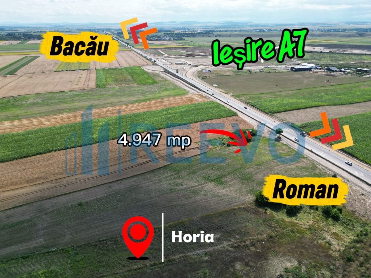 Teren 5.000 mp, E85, Roman - Poză 1