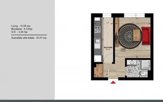 Apartament 2 camereDirect Dezvoltator Weiner 12 Residence Militari - Poză 14