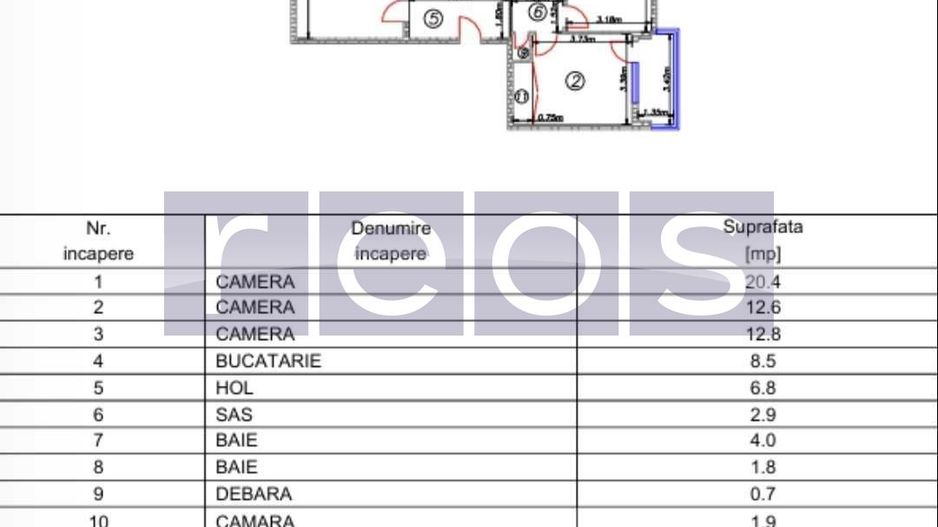 APARTAMENT DE VÂNZARE 3 CAMERE + LOC DE PARCARE ZONA PARC SEBASTIAN - Poză 8