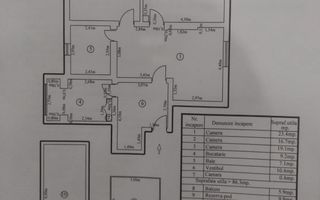 OPORTUNITATE APARTAMENT 3 CAMERE ZONA CISMIGIU + GARAJ + BOXA + CENTRALA PROPRIE - Schiță 14