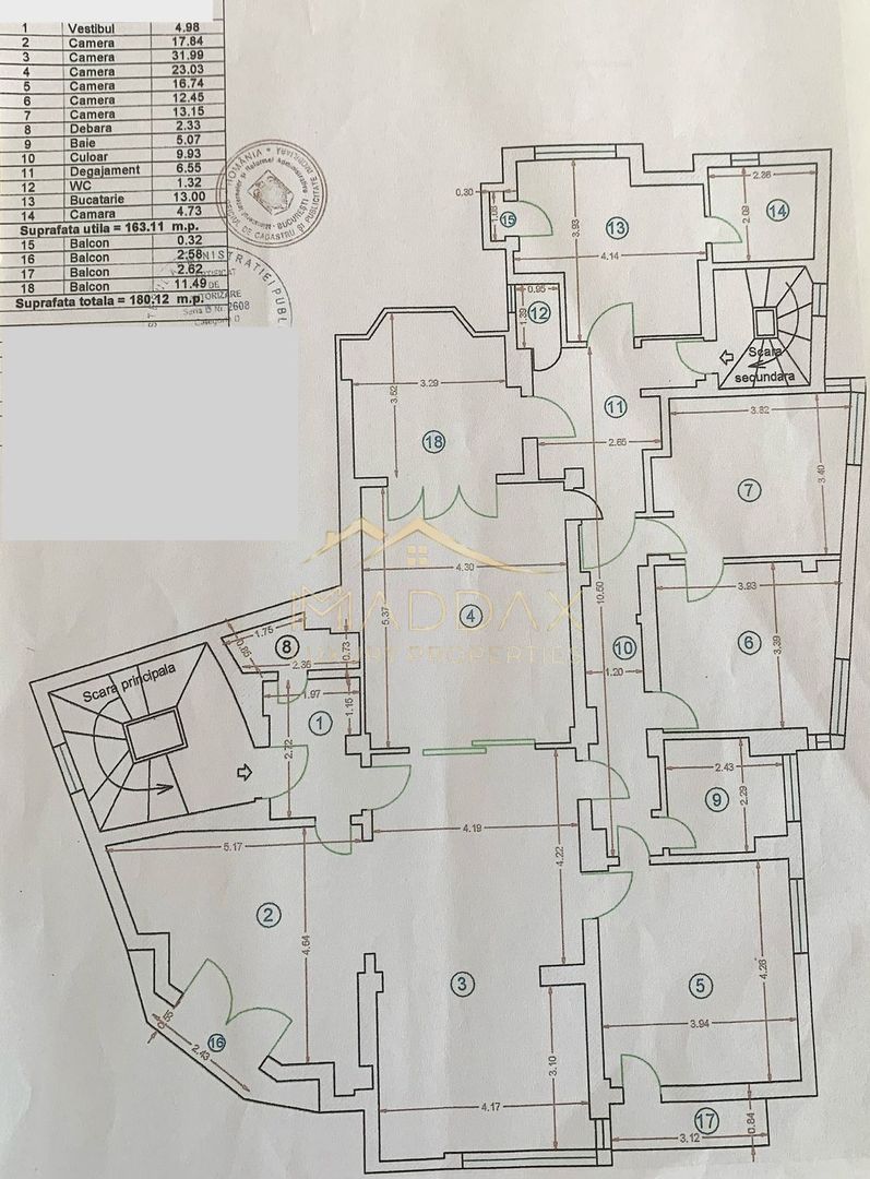 Apartament  6 camere*** 180 mp****Centrul Capitalei - Poză 16