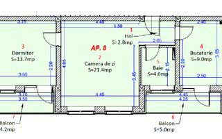 Apartament 2 camere decomandat- Zona Shopping City - Poză 1