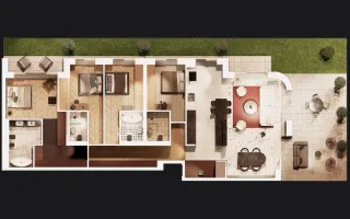 APARTAMENT ULTRAFINISAT | COMPLEX PREMIUM | 221MP-TERASA 114MP - PIPERA - Schiță 17