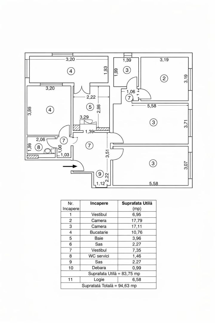 Apartament 4 camere de vanzare Dristor - Poză 16