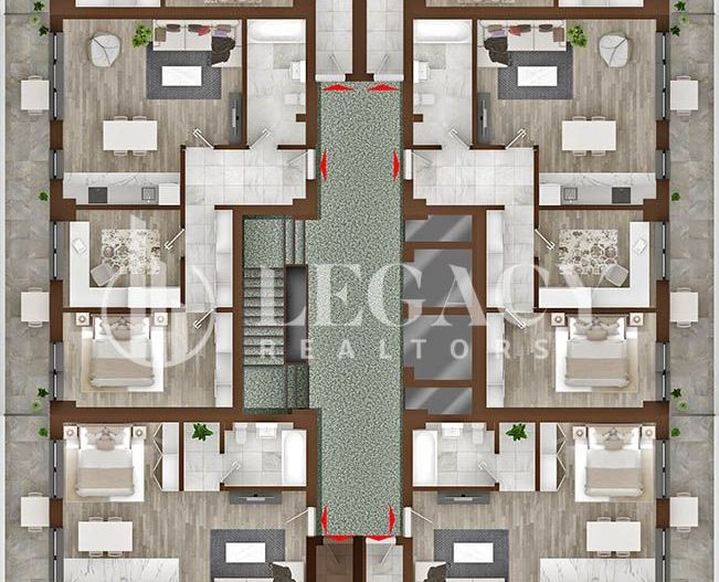 Apartament 2 camere, tip 1A, 1B, 8A, 8B - Copou Garden Residence - Poză 2