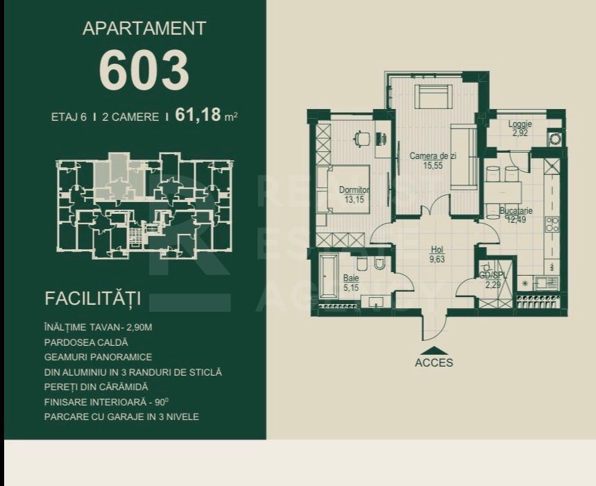 Vânzare, apartament 2 camere, complexul SEVEN Park - Ialoveni - Poză 7