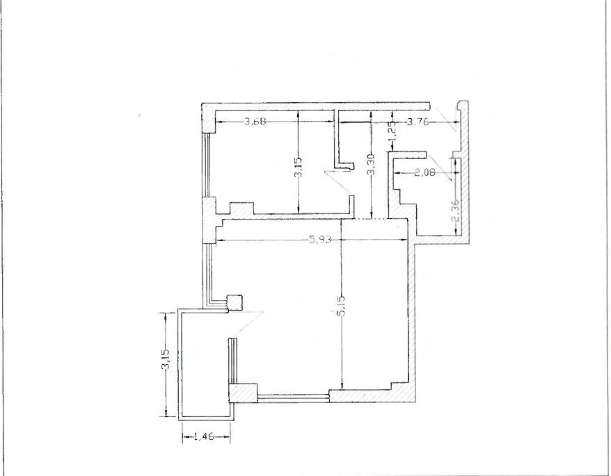 Apartament 2 camere, pe malul mării,  Mamaia Nord - Schiță 9