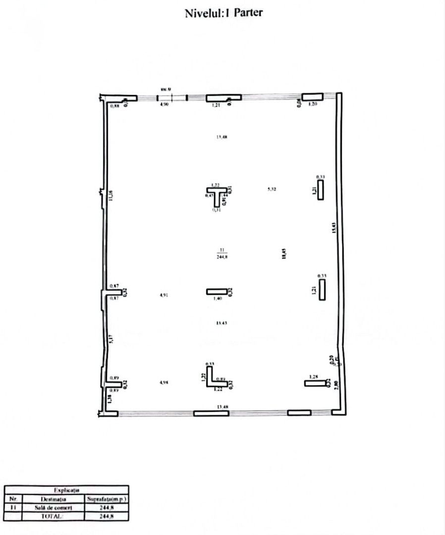 Vânzare, spațiu comercial, 244,8 mp, str. Ioana Radu, Buiucani - Schiță 14