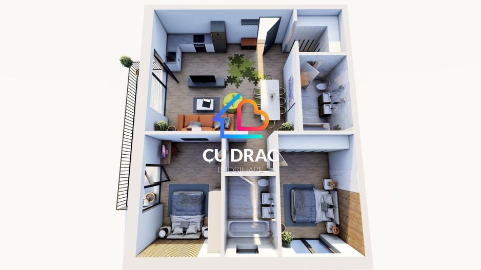 Apartament 3 camere Proiect nou  langa Lidl - Poză 4